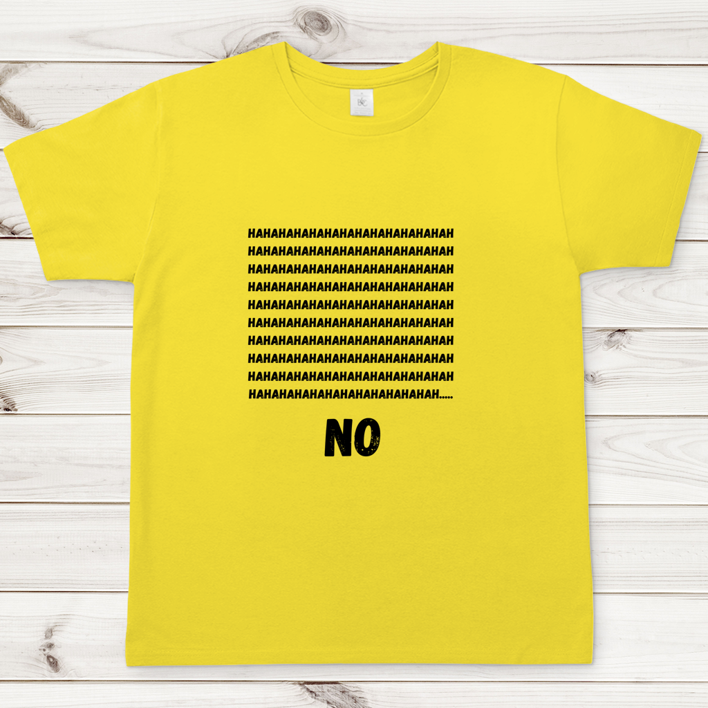 Herren T-Shirt haha no