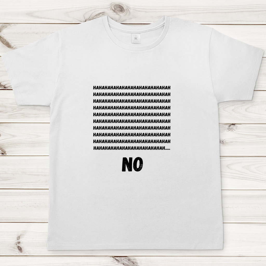 Herren T-Shirt haha no