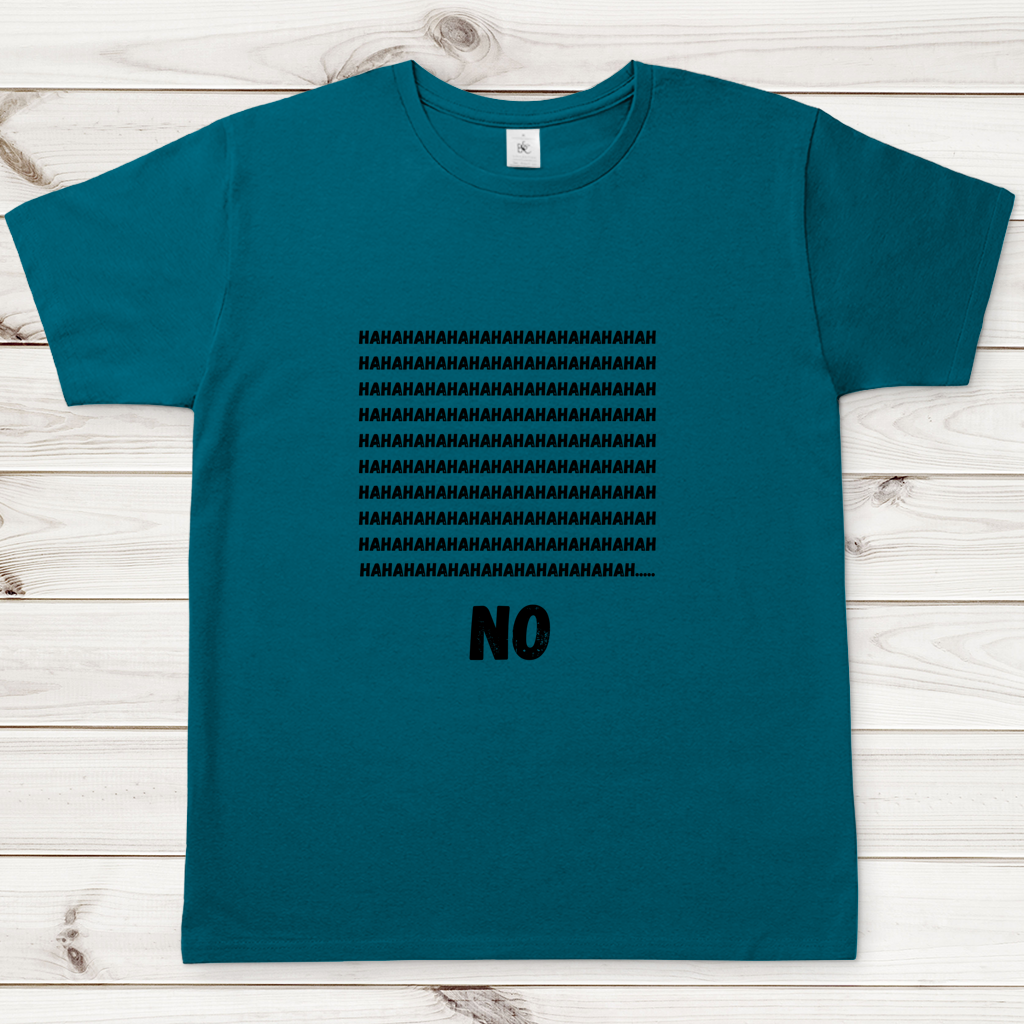 Herren T-Shirt haha no