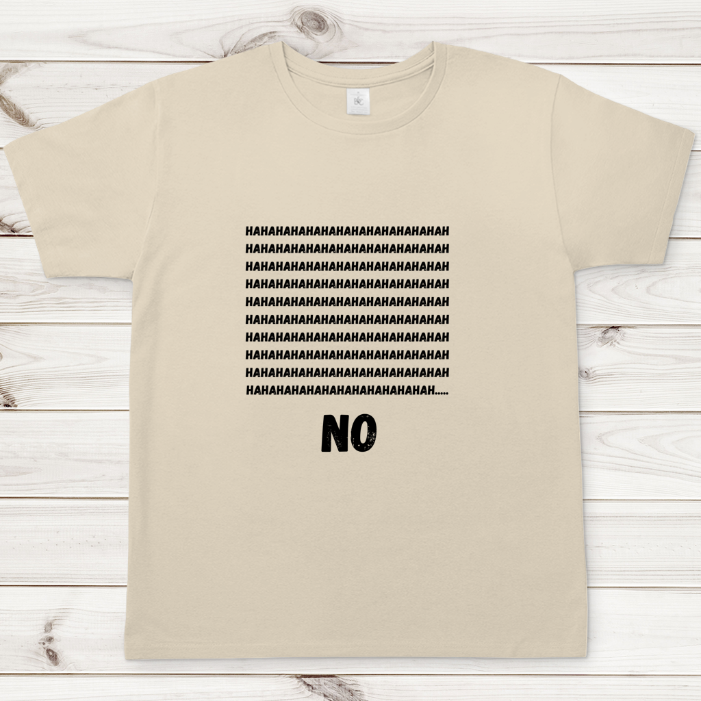 Herren T-Shirt haha no