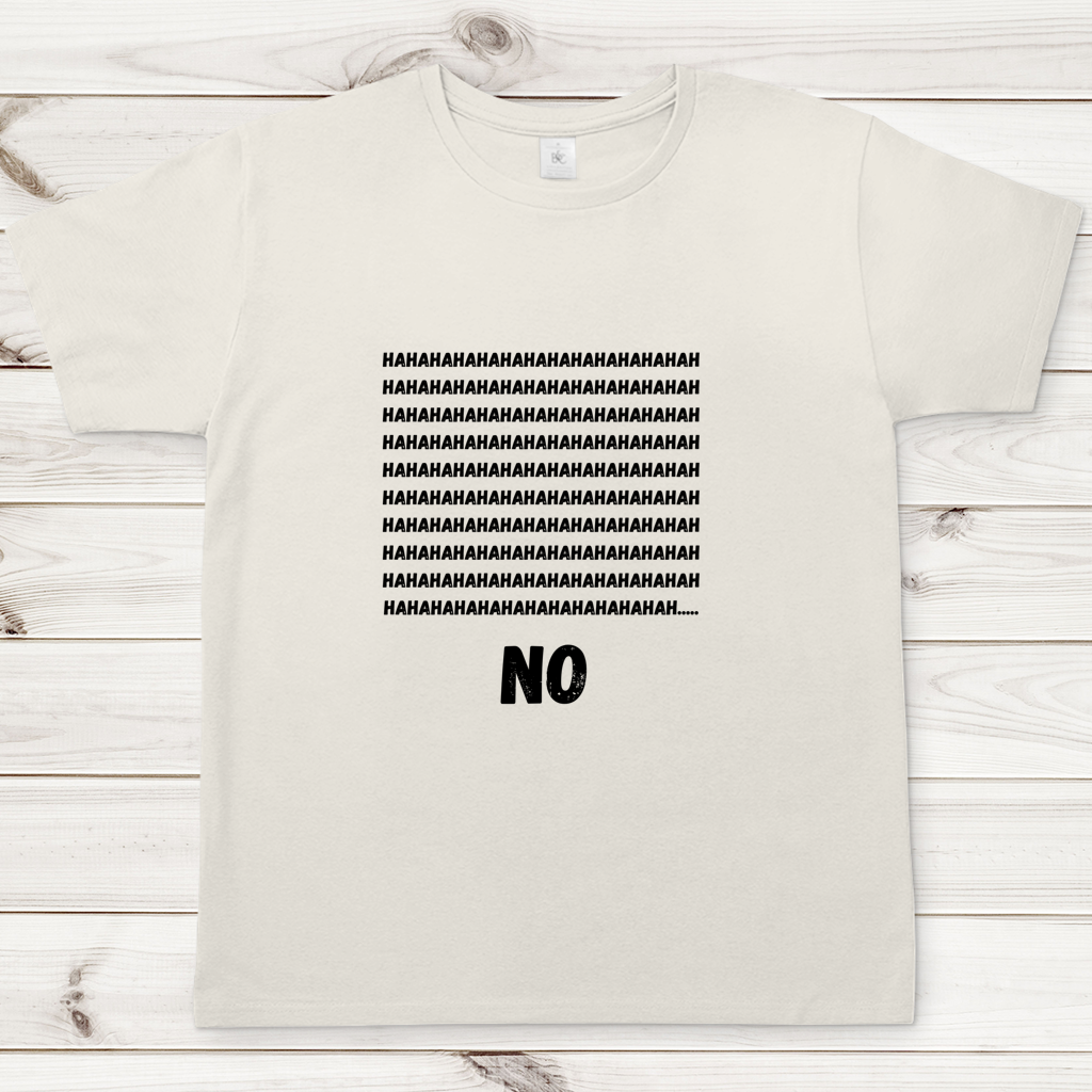 Herren T-Shirt haha no