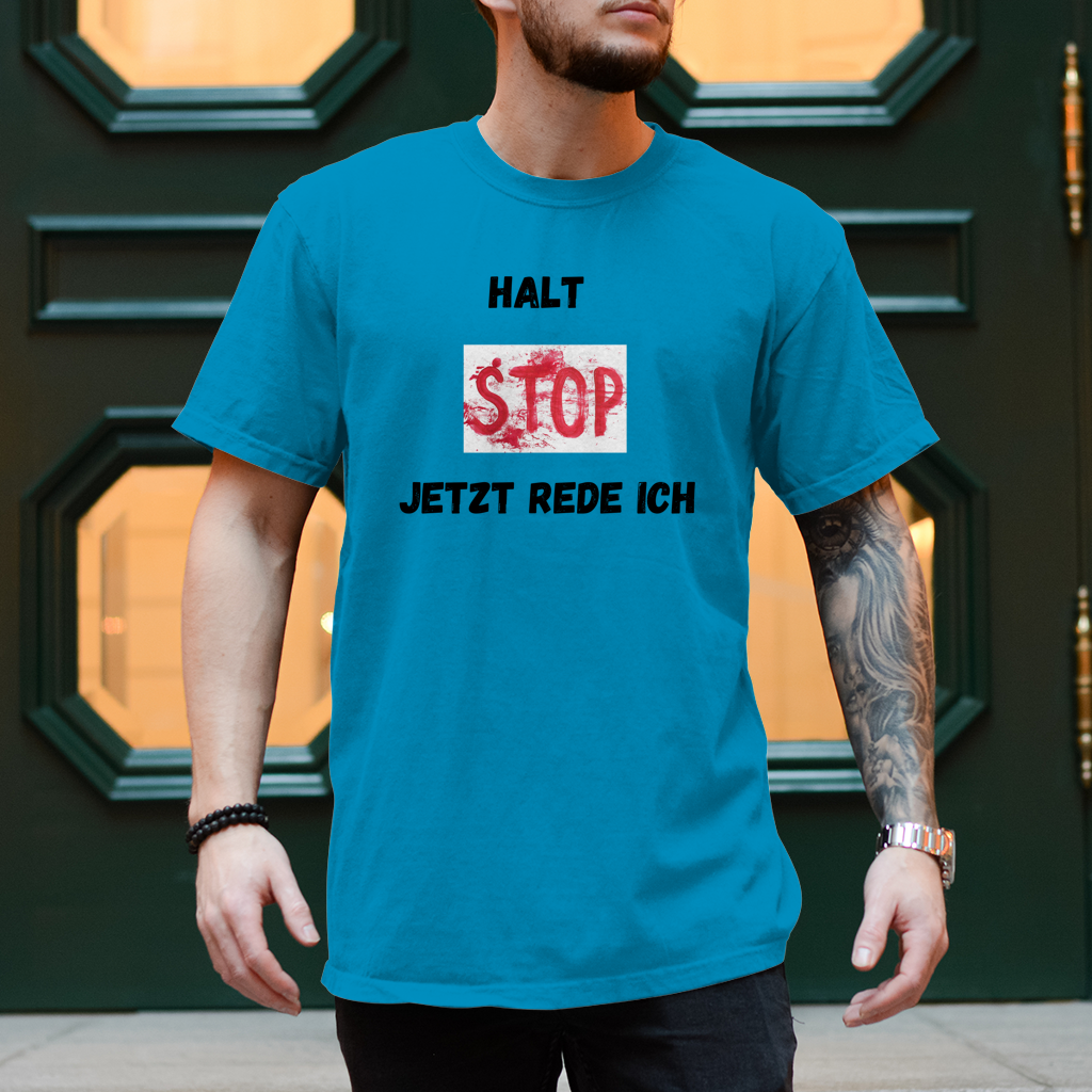 Herren T-Shirt halt stop
