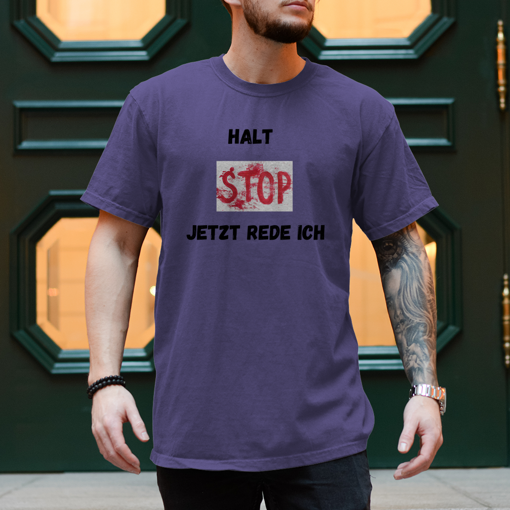 Herren T-Shirt halt stop