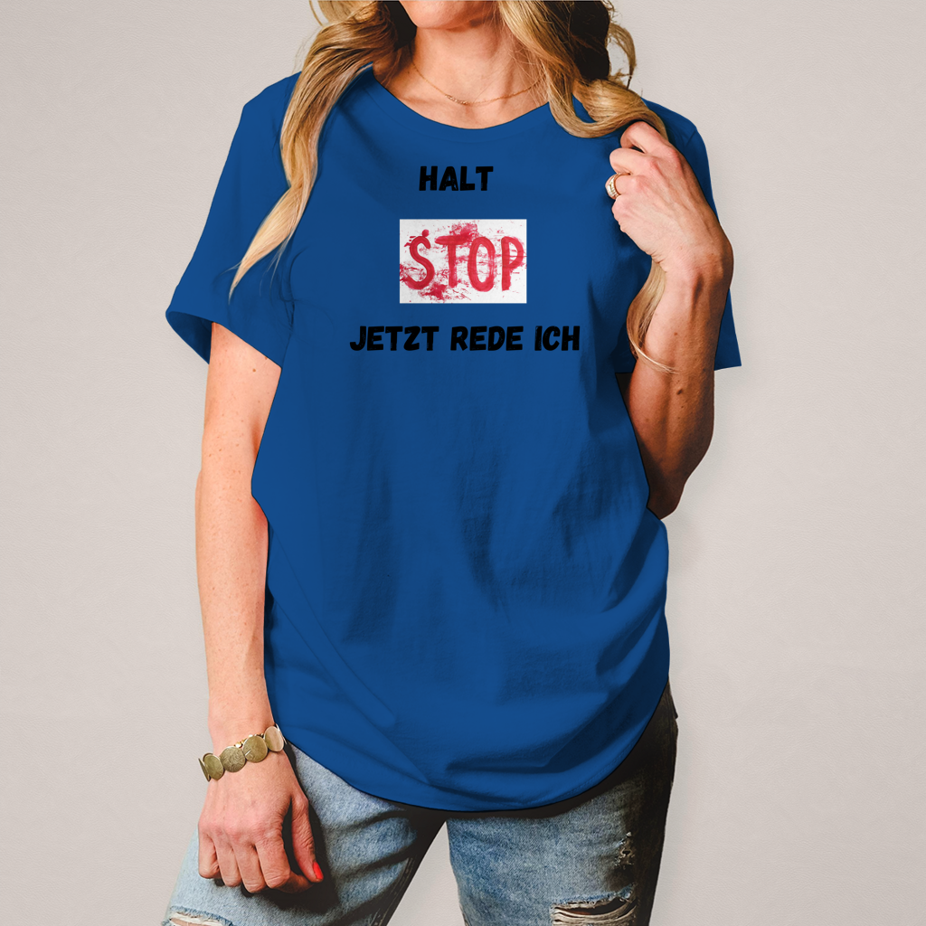 Damen T-Shirt halt stop