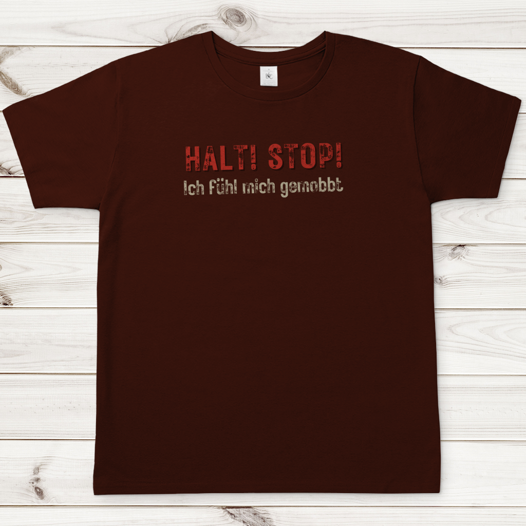 Herren T-Shirt halt!