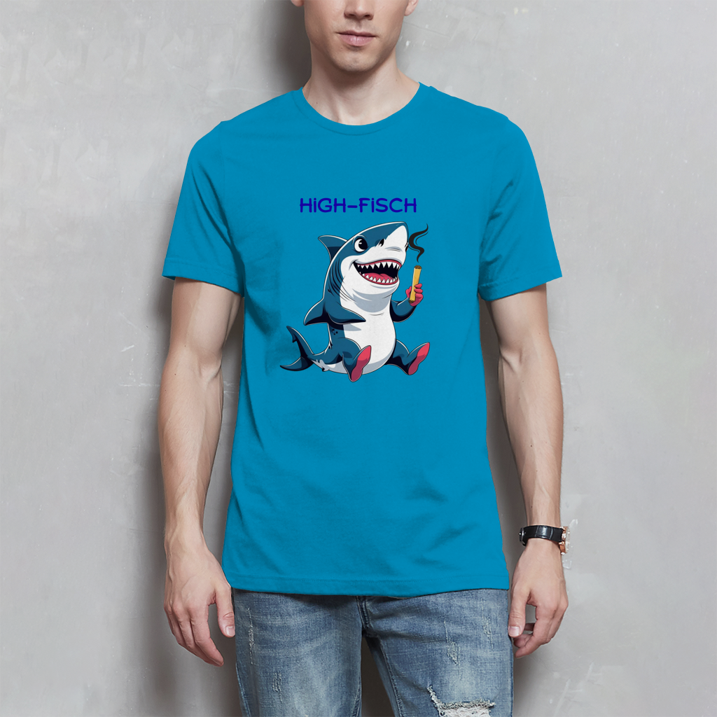 Herren T-Shirt high- fisch