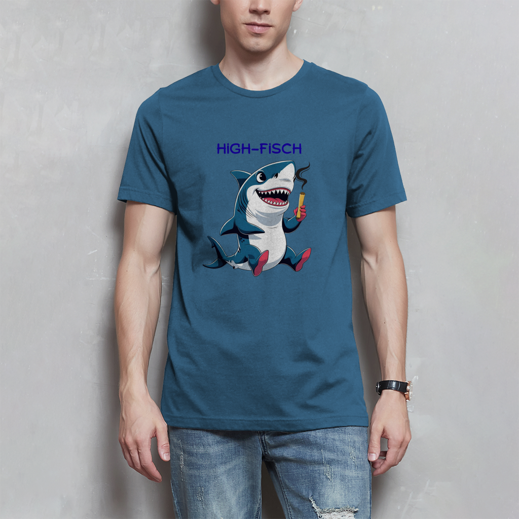 Herren T-Shirt high- fisch