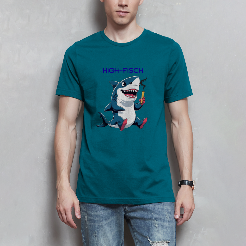 Herren T-Shirt high- fisch