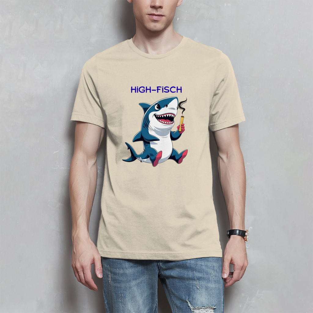 Herren T-Shirt high- fisch