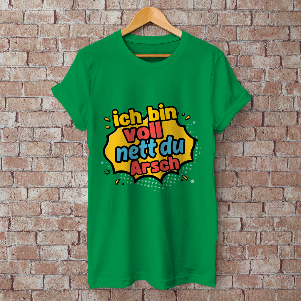 Herren T-Shirt voll nett