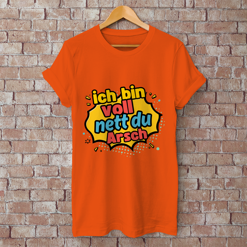 Herren T-Shirt voll nett