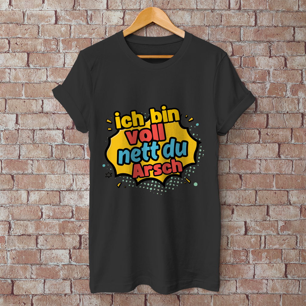 Herren T-Shirt voll nett