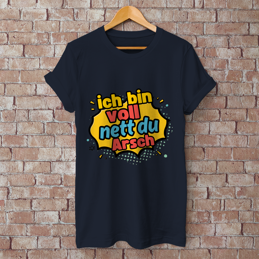 Herren T-Shirt voll nett