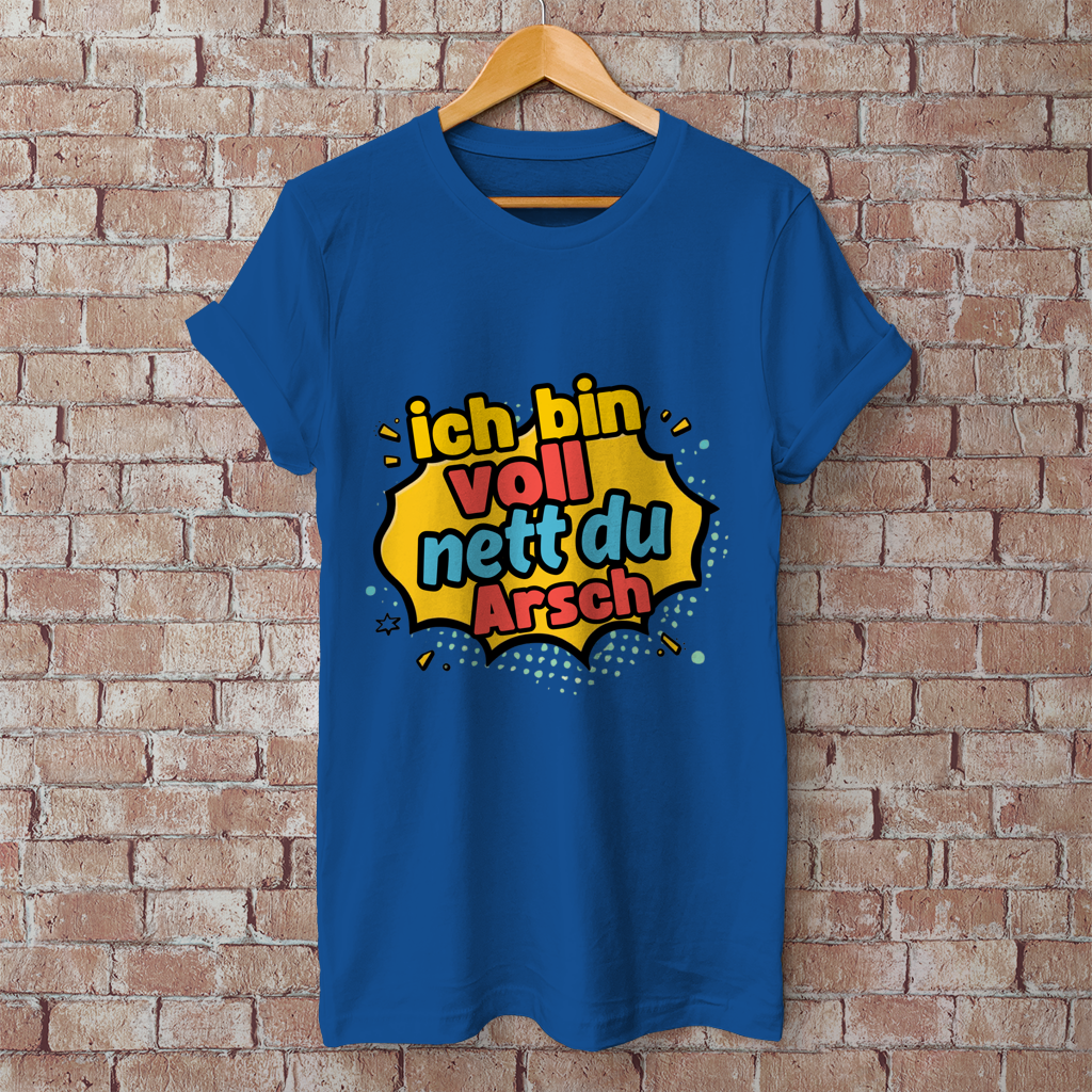Herren T-Shirt voll nett