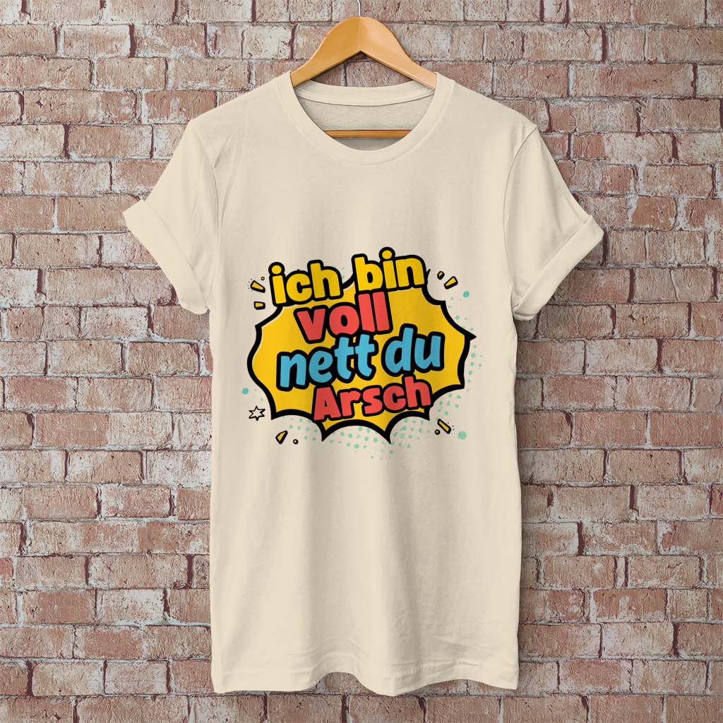 Herren T-Shirt voll nett