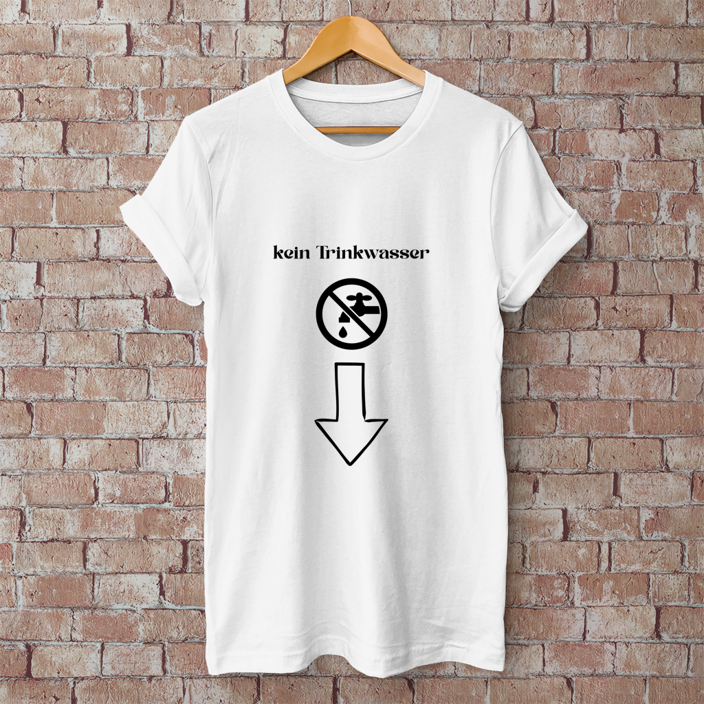 Herren T-Shirt Trinkwasser