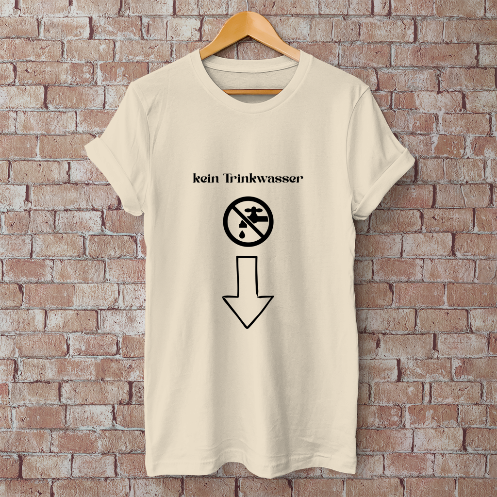 Herren T-Shirt Trinkwasser