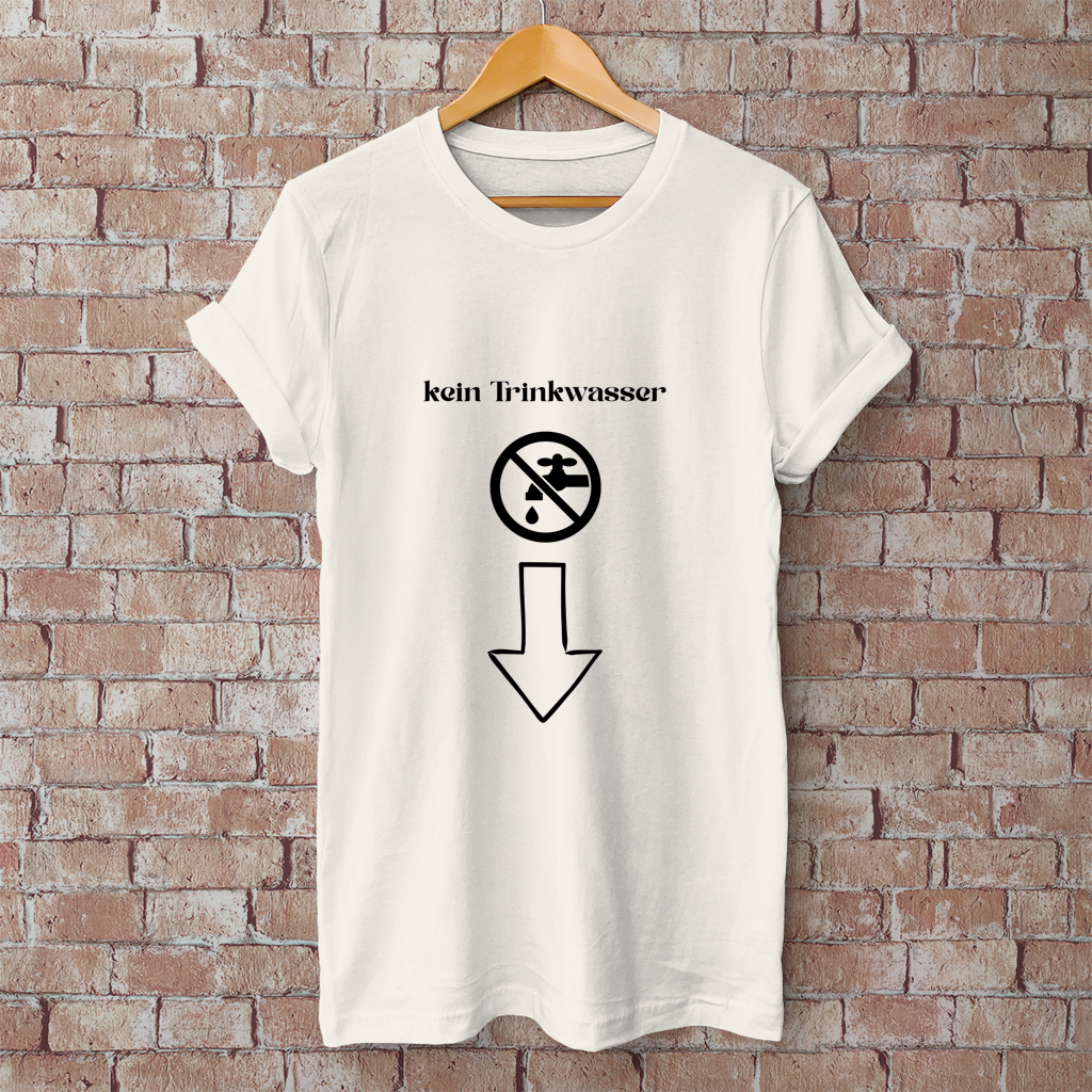 Herren T-Shirt Trinkwasser