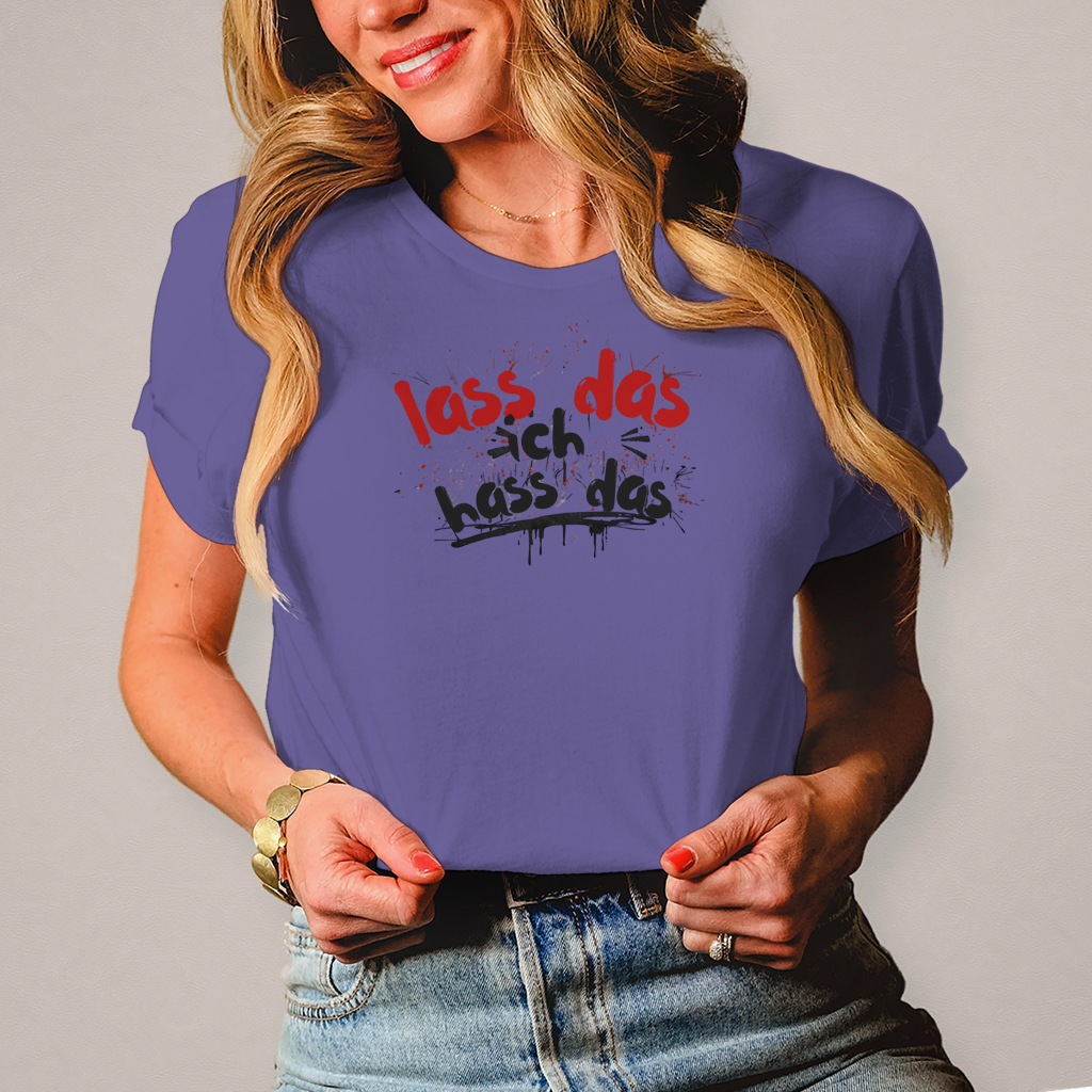 Damen T-Shirt lass das