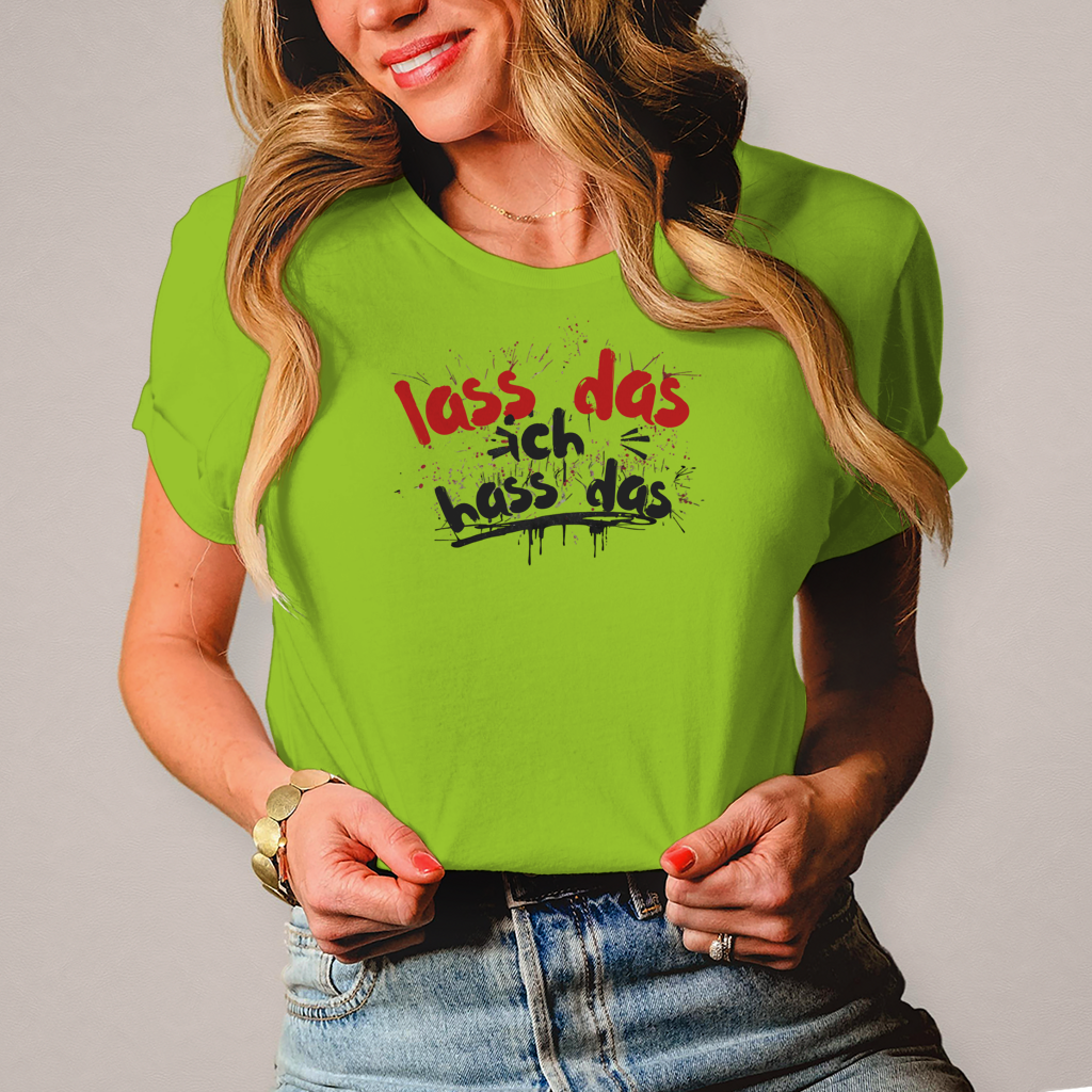 Damen T-Shirt lass das