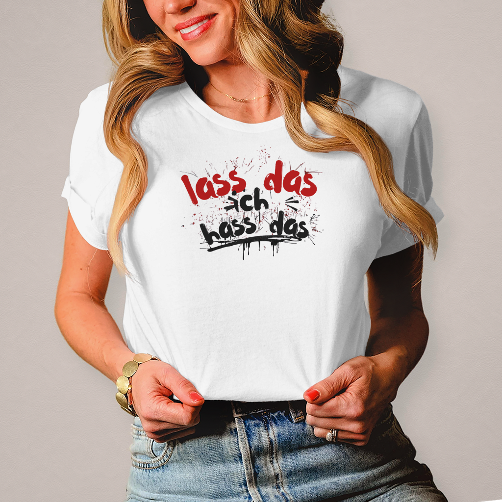 Damen T-Shirt lass das