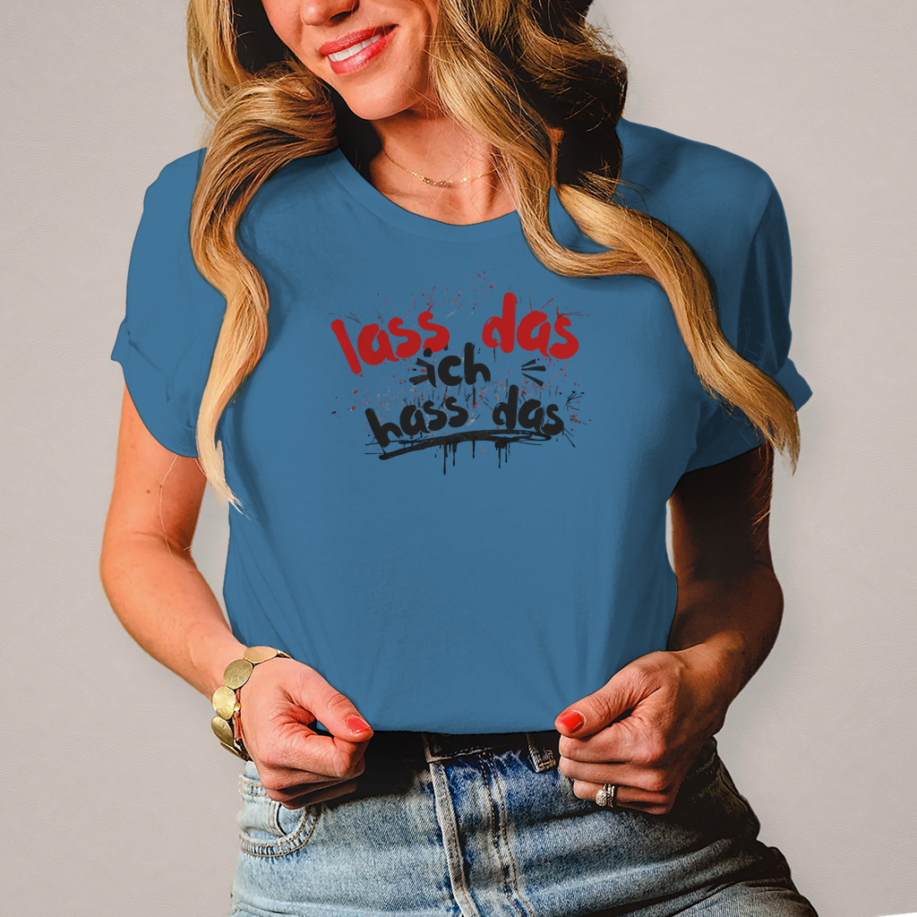 Damen T-Shirt lass das