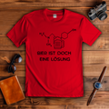 Herren T-Shirt Bier ist eine Lösung