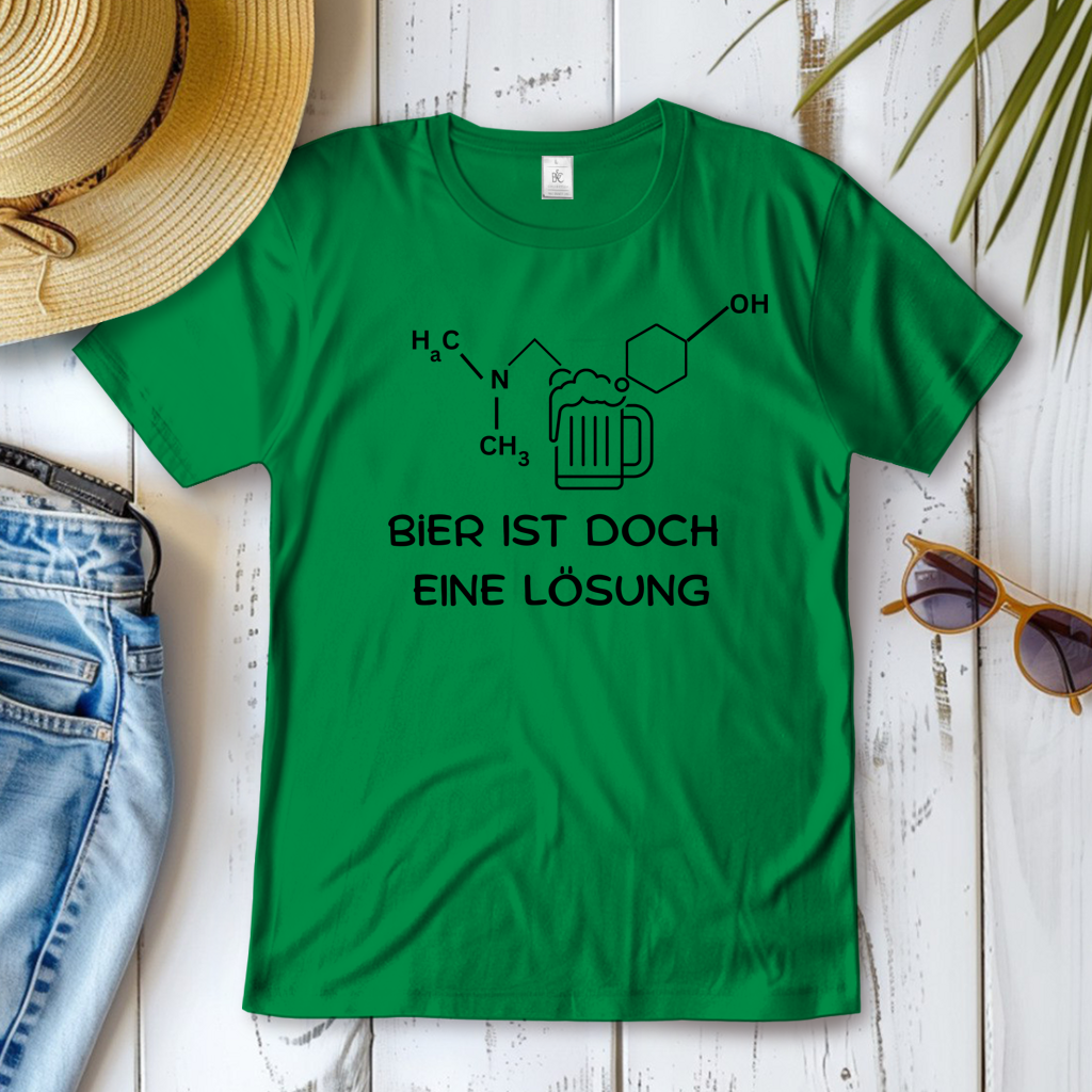 Damen T-Shirt Bier ist eine Lösung