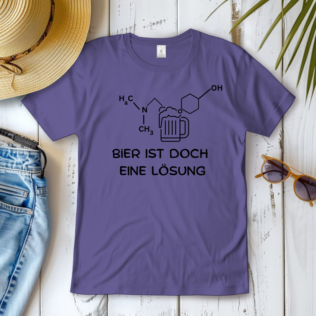 Damen T-Shirt Bier ist eine Lösung