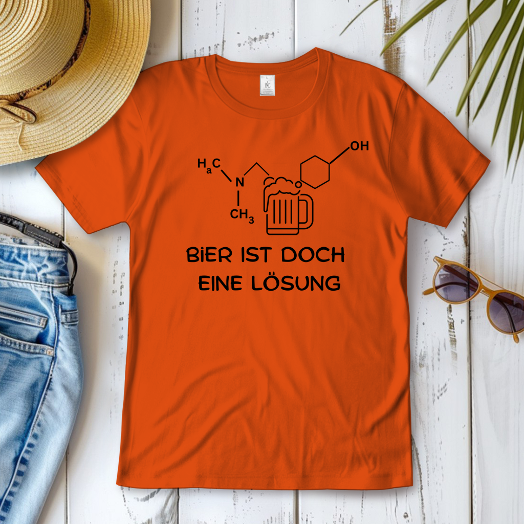 Damen T-Shirt Bier ist eine Lösung