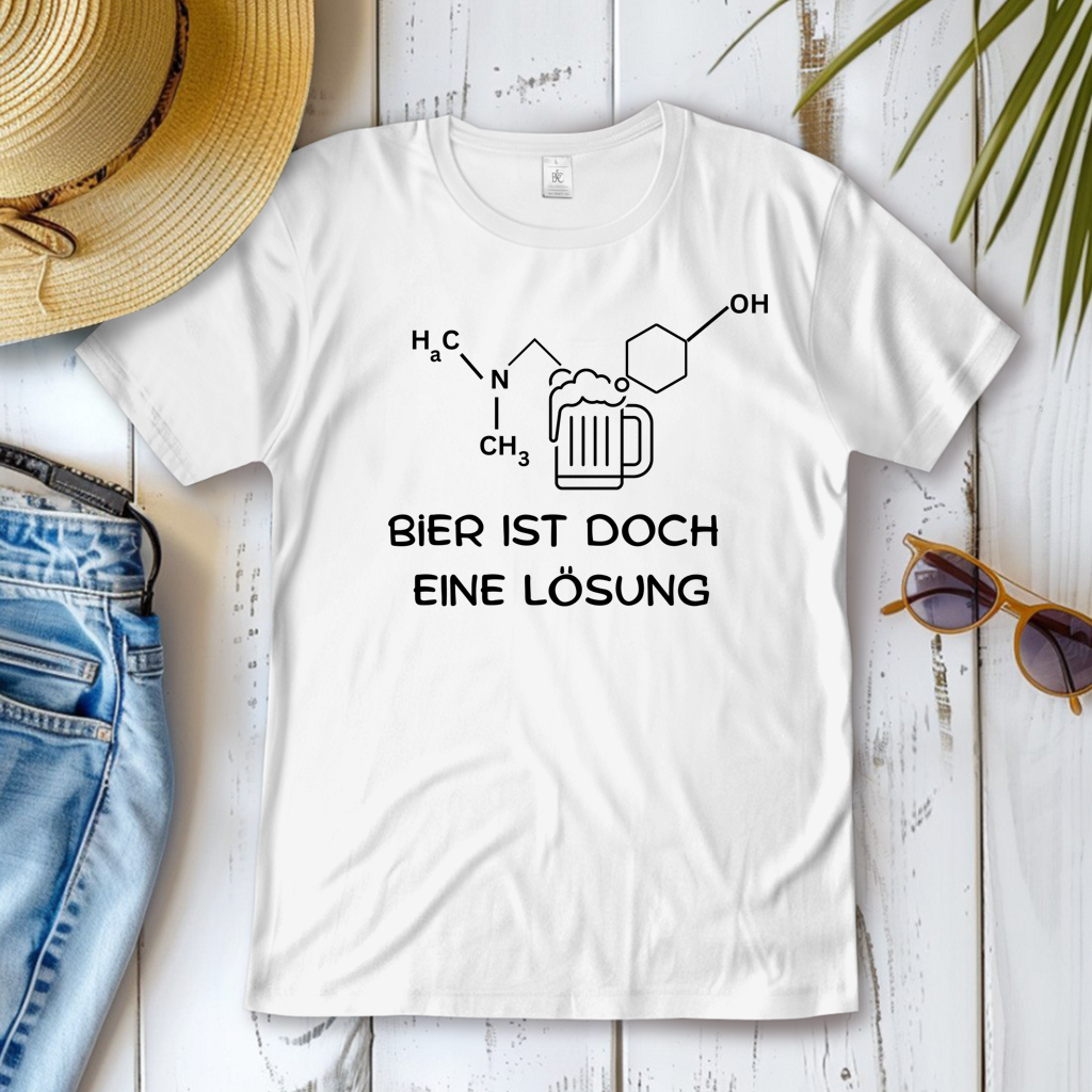 Damen T-Shirt Bier ist eine Lösung