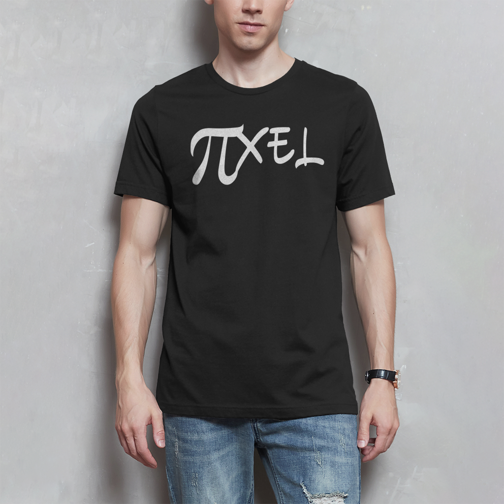 Herren T-Shirt Pixel black
