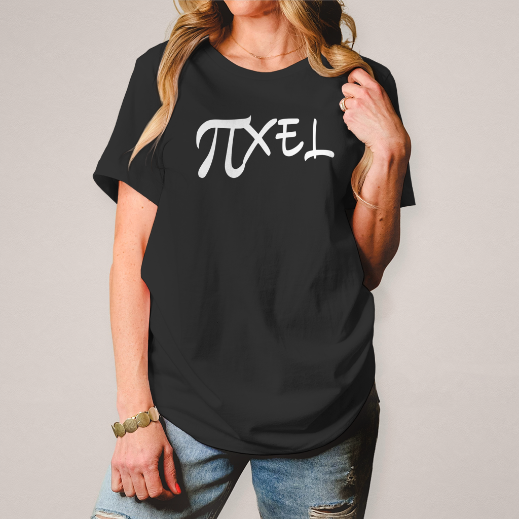 Damen T-Shirt Pixel black