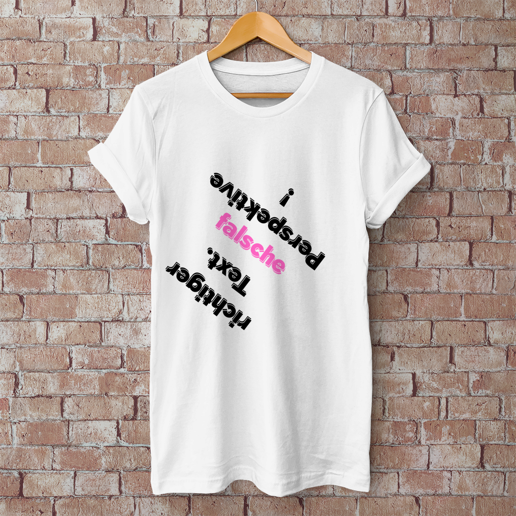 Herren T-Shirt Perspektive