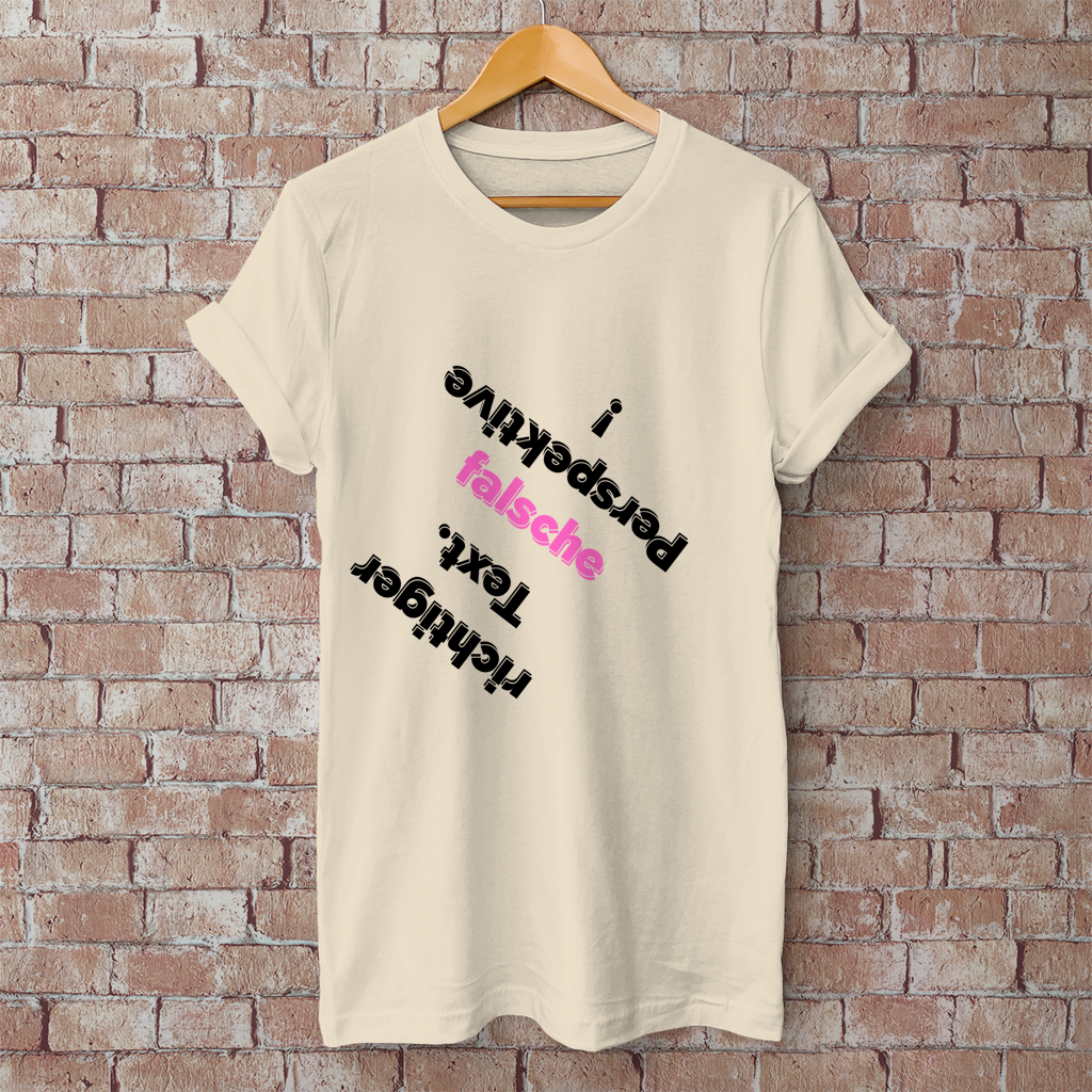 Herren T-Shirt Perspektive