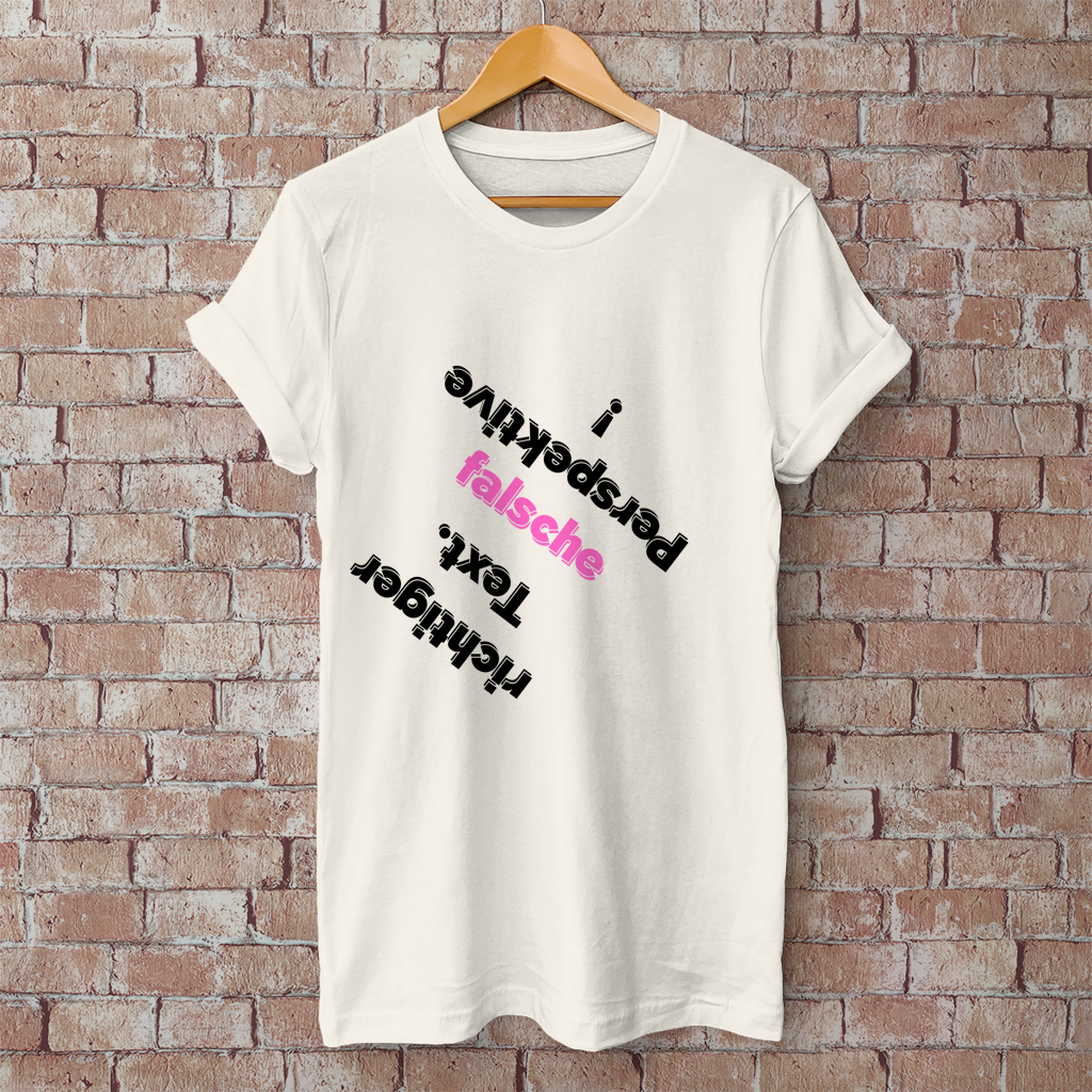 Herren T-Shirt Perspektive