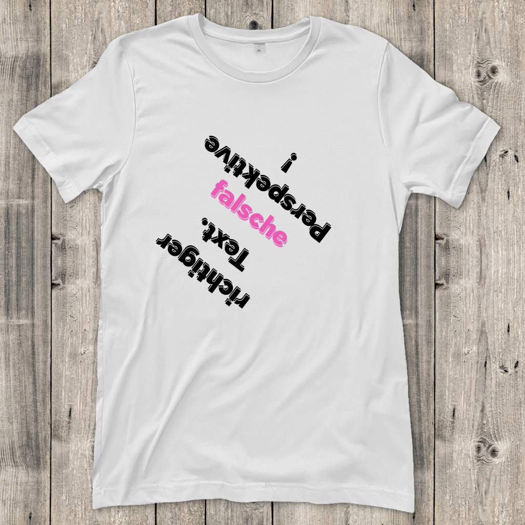 Damen T-Shirt Perspektive