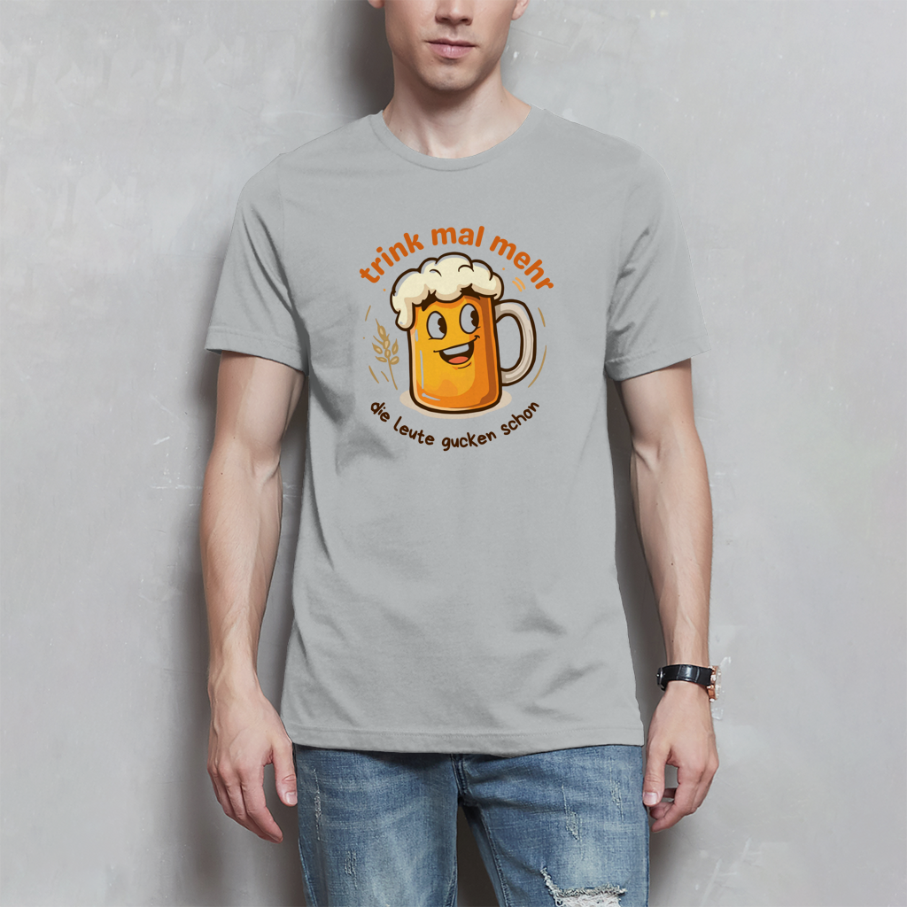 Herren T-Shirt Trink mal mehr