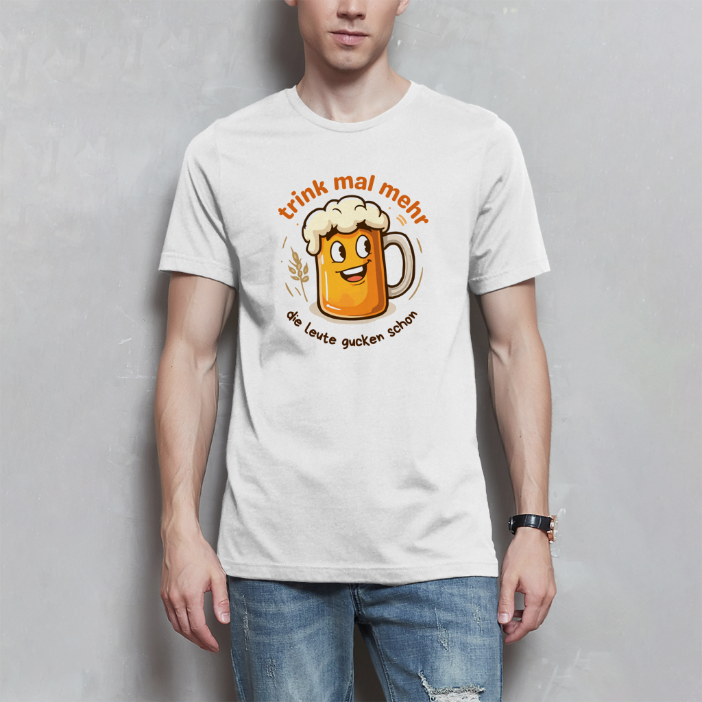 Herren T-Shirt Trink mal mehr
