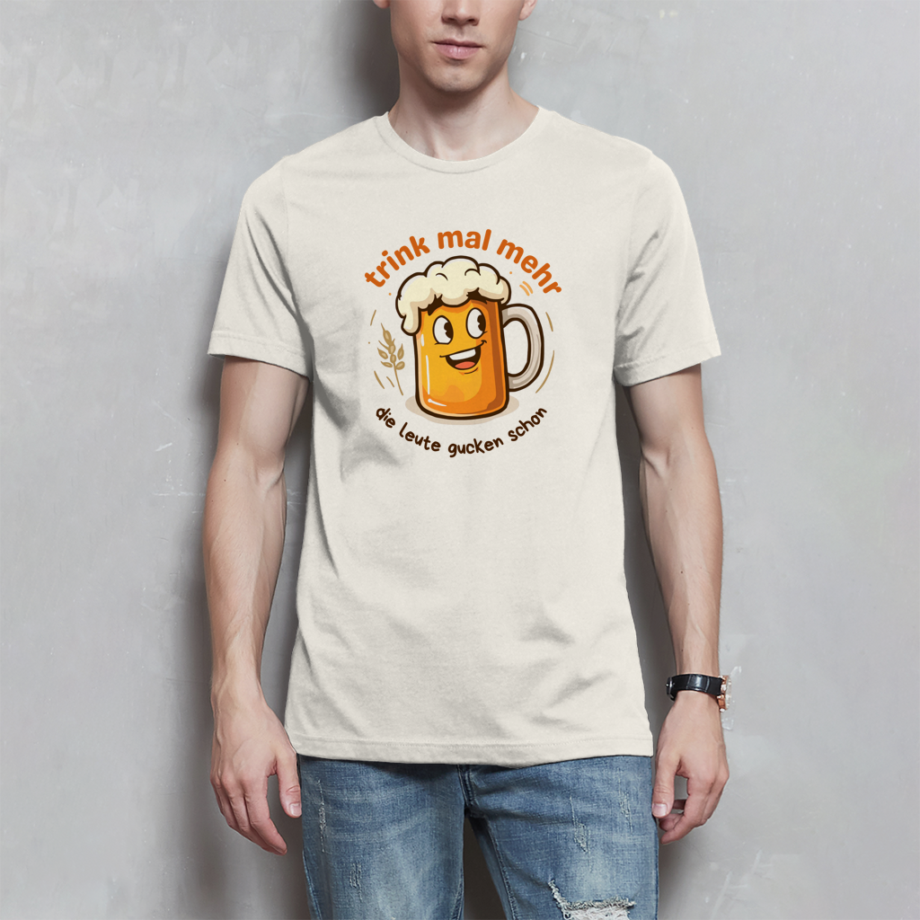 Herren T-Shirt Trink mal mehr