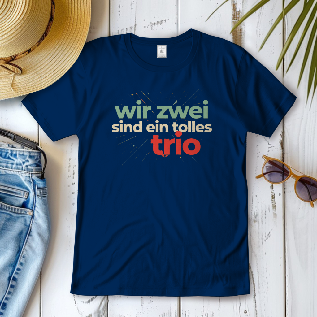 Damen T-Shirt wir zwei