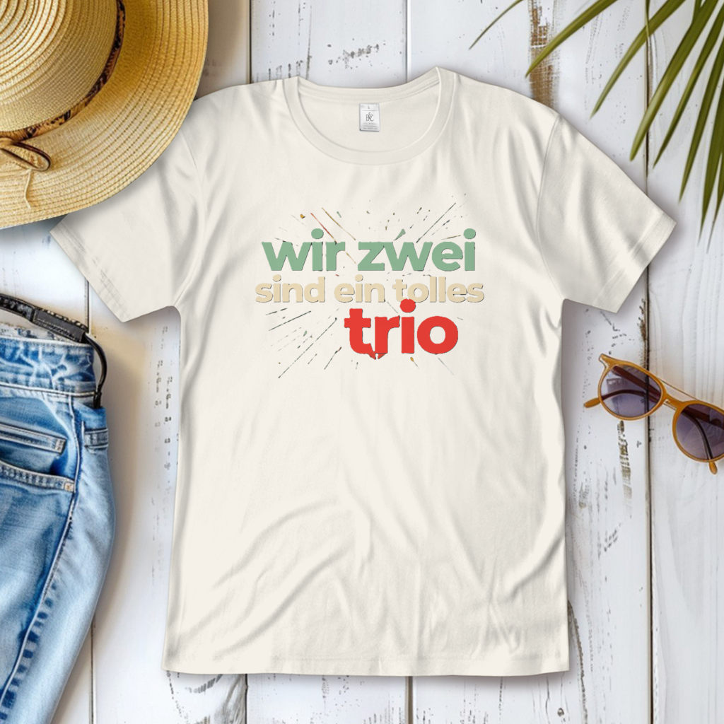 Damen T-Shirt wir zwei