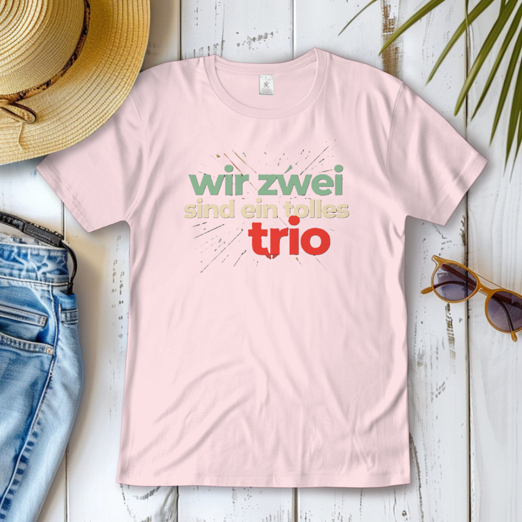 Damen T-Shirt wir zwei