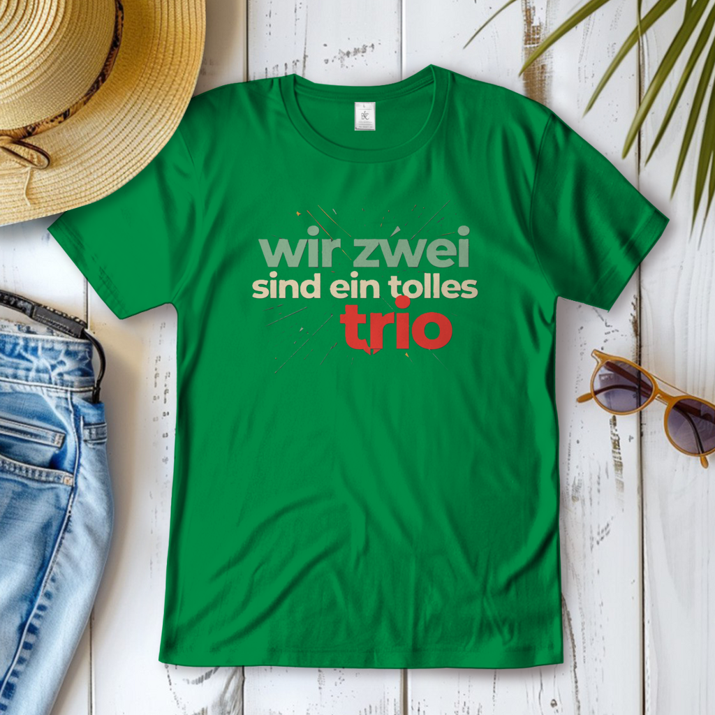 Damen T-Shirt wir zwei