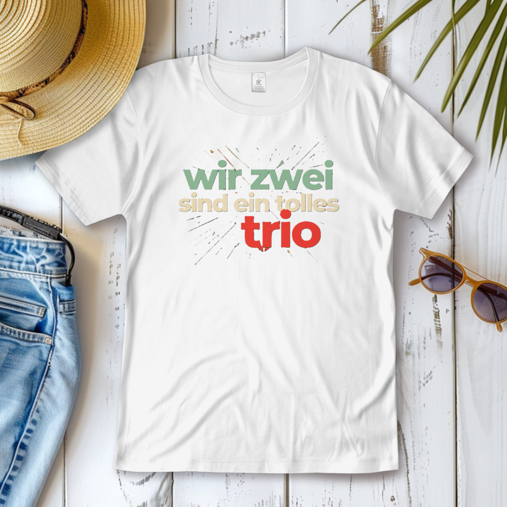 Damen T-Shirt wir zwei