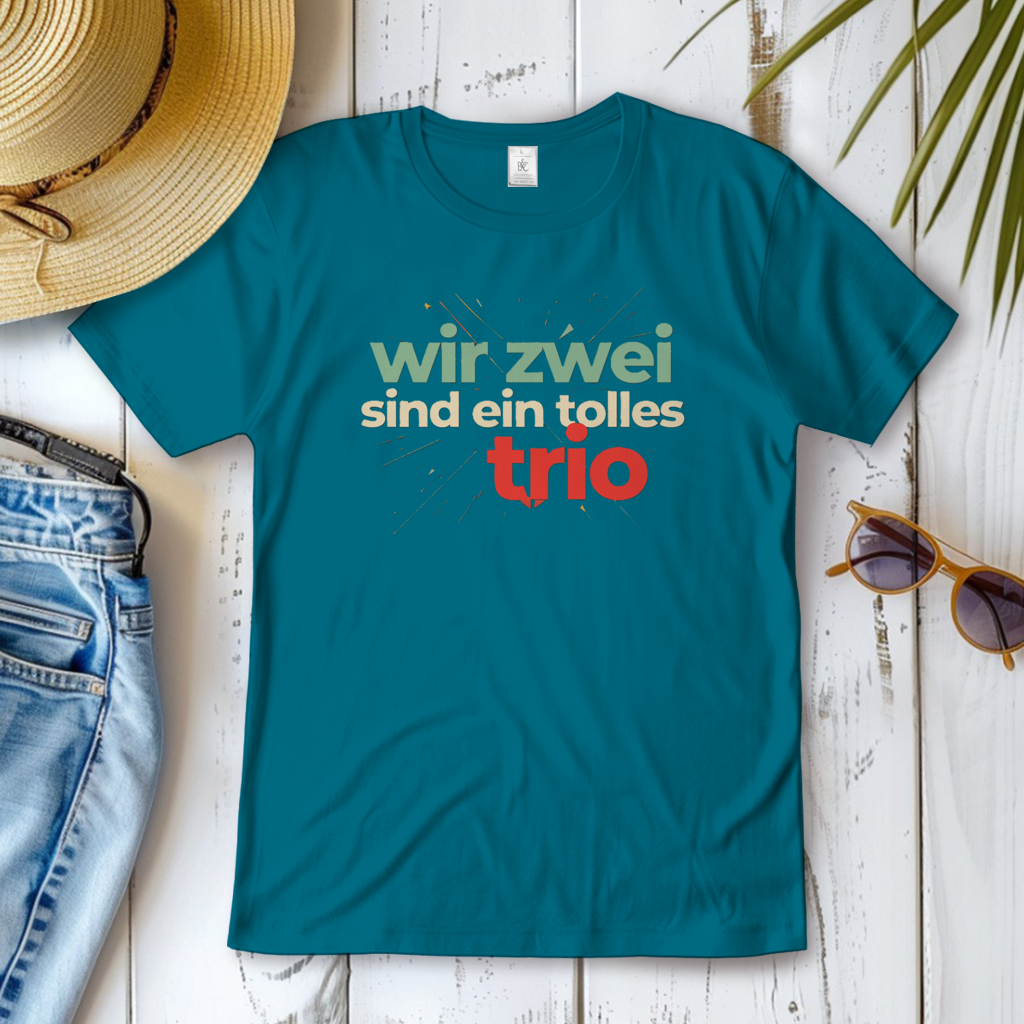 Damen T-Shirt wir zwei