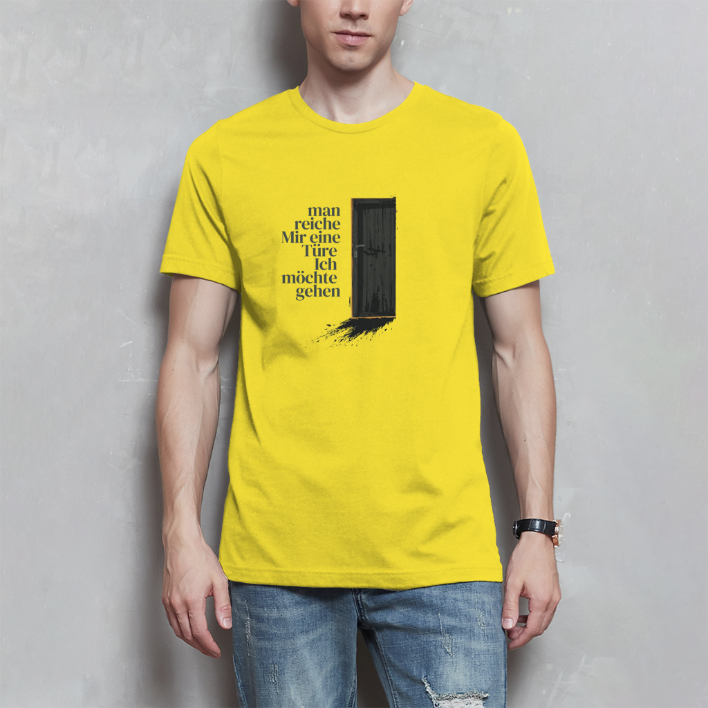Herren T-Shirt man reiche mir eine Türe