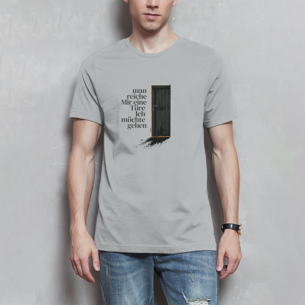 Herren T-Shirt man reiche mir eine Türe