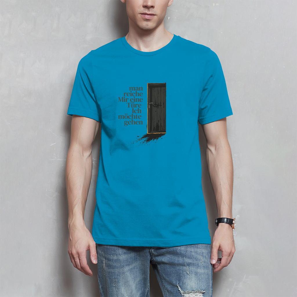 Herren T-Shirt man reiche mir eine Türe