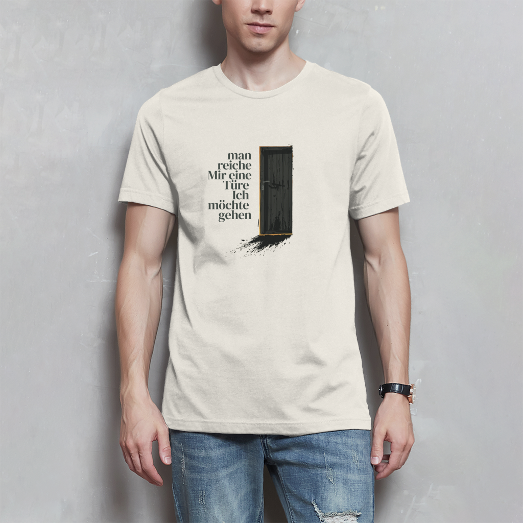 Herren T-Shirt man reiche mir eine Türe